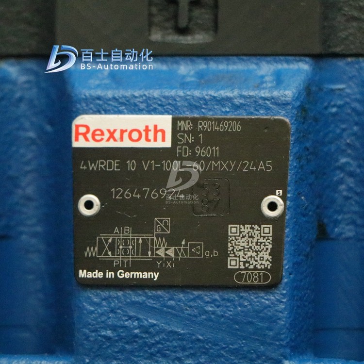 REXROTH高响应比例换向阀4WRDE10V1-100L-60MXY24A5 R901469206 