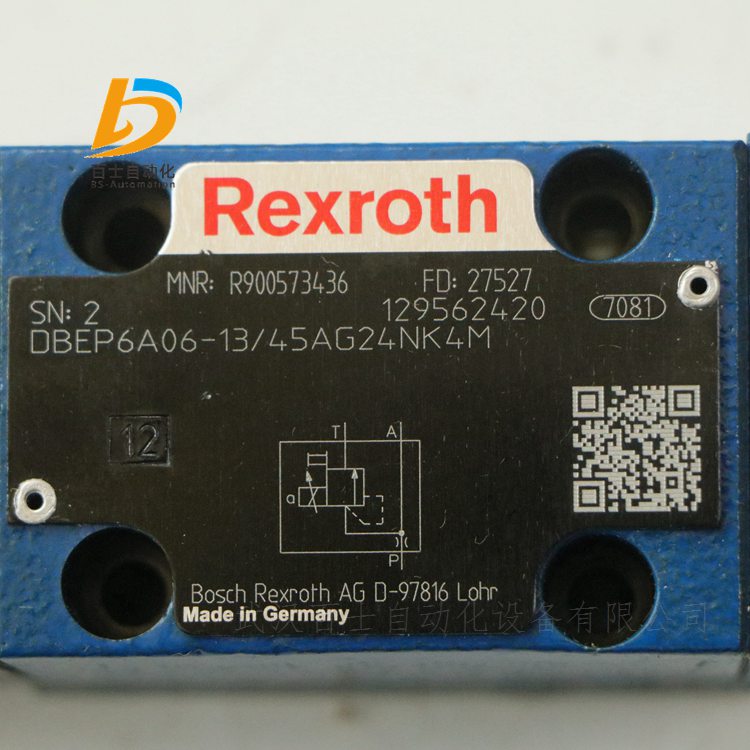REXROTH比例溢流阀R900573436 ZDBEP6A06-13/45AG24NK4M